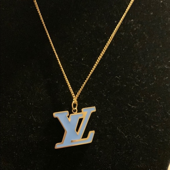 Fashion Gold & Blue Pendant